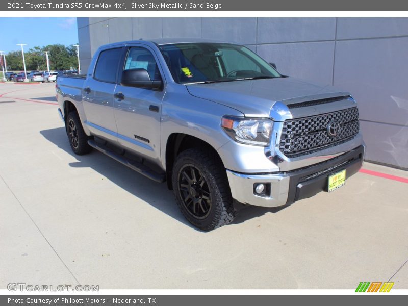Silver Sky Metallic / Sand Beige 2021 Toyota Tundra SR5 CrewMax 4x4