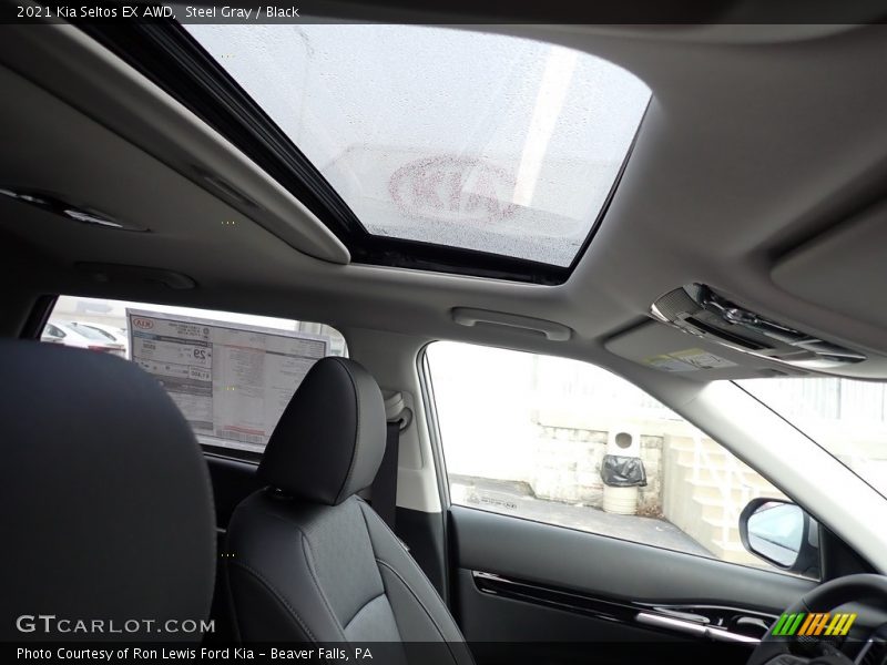 Steel Gray / Black 2021 Kia Seltos EX AWD