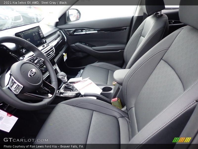 Steel Gray / Black 2021 Kia Seltos EX AWD