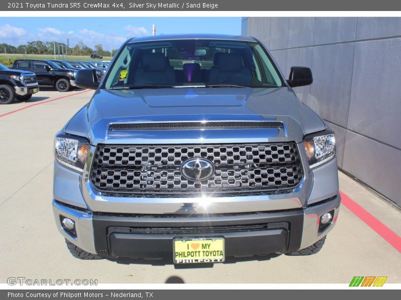 Silver Sky Metallic / Sand Beige 2021 Toyota Tundra SR5 CrewMax 4x4