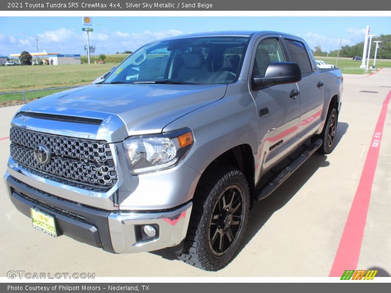 Silver Sky Metallic / Sand Beige 2021 Toyota Tundra SR5 CrewMax 4x4