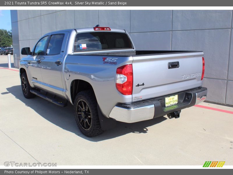 Silver Sky Metallic / Sand Beige 2021 Toyota Tundra SR5 CrewMax 4x4