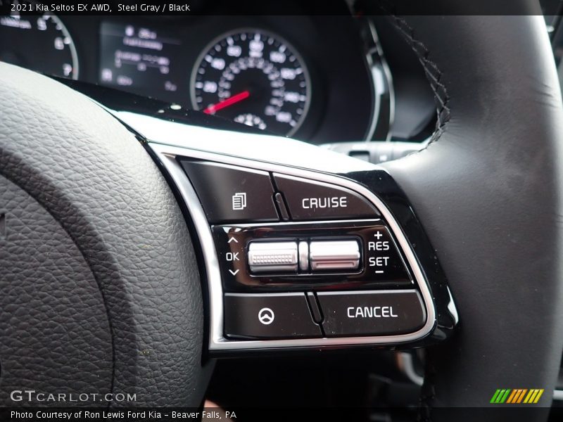 Steel Gray / Black 2021 Kia Seltos EX AWD