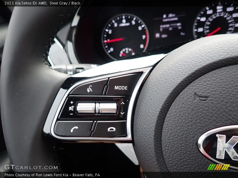 Steel Gray / Black 2021 Kia Seltos EX AWD