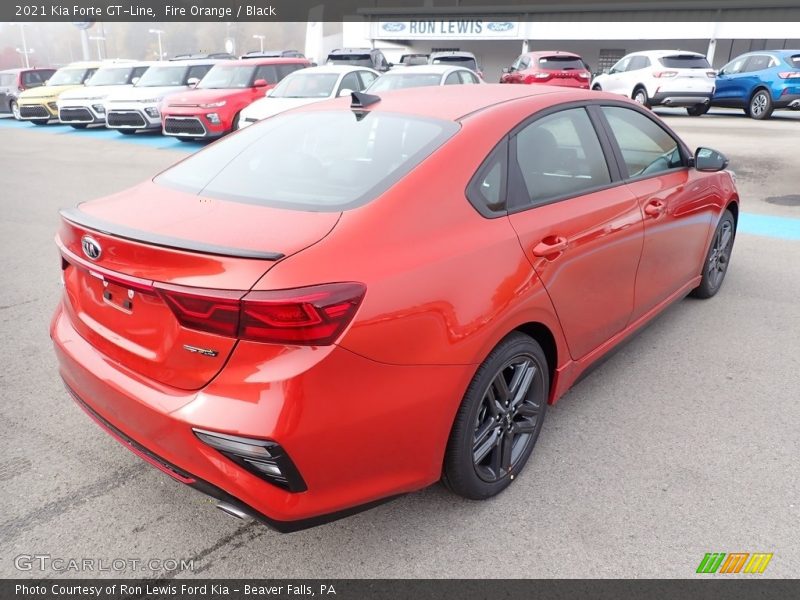 Fire Orange / Black 2021 Kia Forte GT-Line