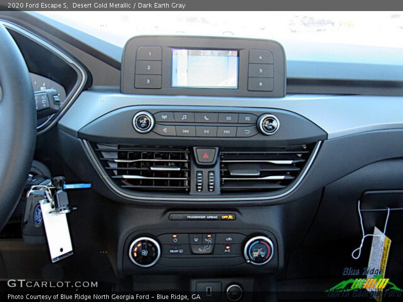 Desert Gold Metallic / Dark Earth Gray 2020 Ford Escape S