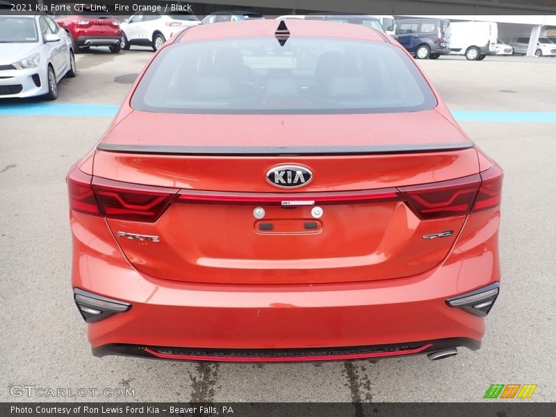 Fire Orange / Black 2021 Kia Forte GT-Line