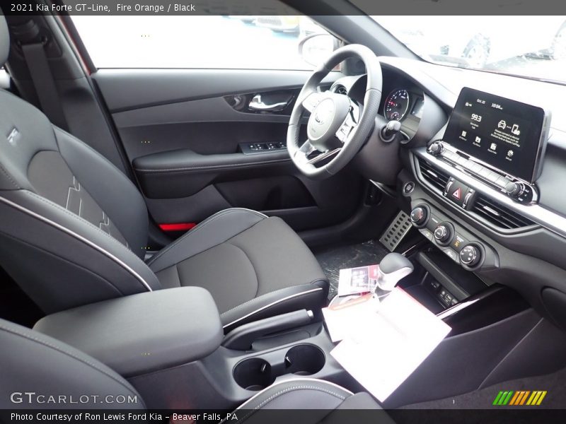 Fire Orange / Black 2021 Kia Forte GT-Line