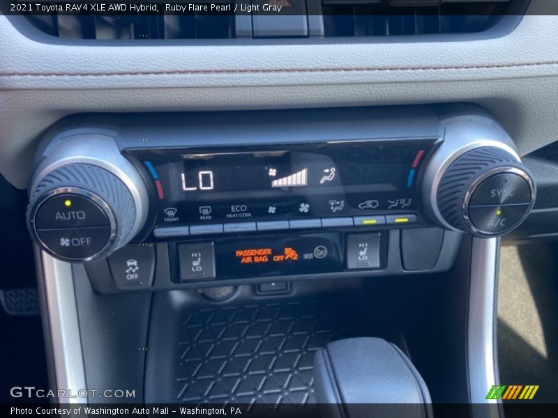 Controls of 2021 RAV4 XLE AWD Hybrid