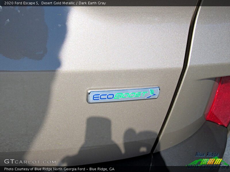 Desert Gold Metallic / Dark Earth Gray 2020 Ford Escape S
