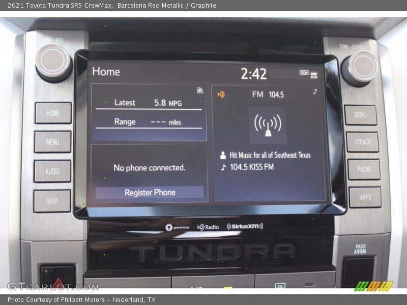 Controls of 2021 Tundra SR5 CrewMax