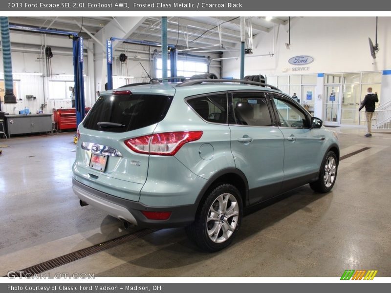 Frosted Glass Metallic / Charcoal Black 2013 Ford Escape SEL 2.0L EcoBoost 4WD