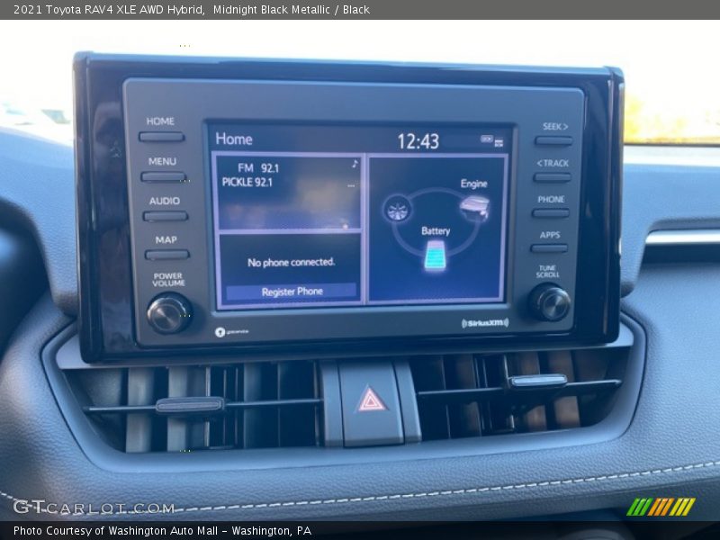 Controls of 2021 RAV4 XLE AWD Hybrid