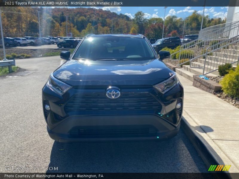 Midnight Black Metallic / Black 2021 Toyota RAV4 XLE AWD Hybrid
