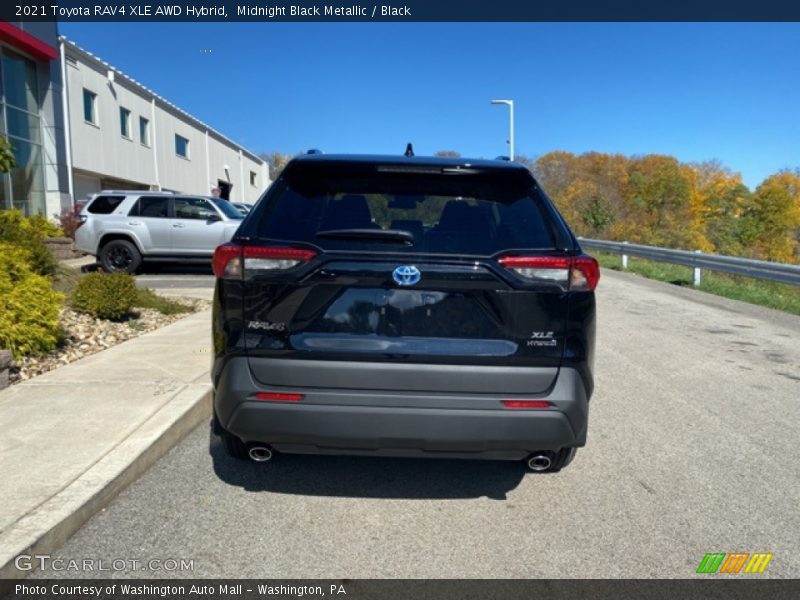 Midnight Black Metallic / Black 2021 Toyota RAV4 XLE AWD Hybrid