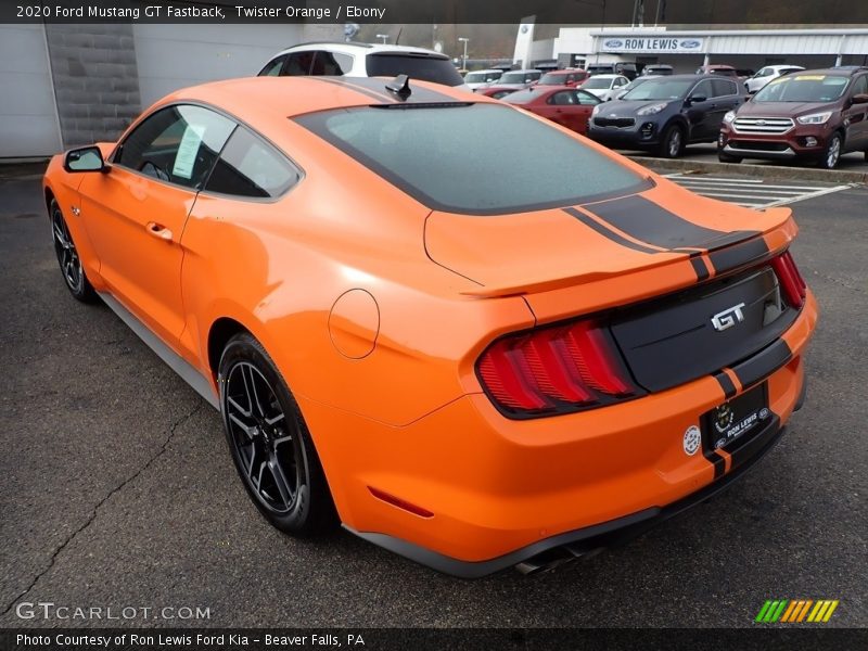 Twister Orange / Ebony 2020 Ford Mustang GT Fastback