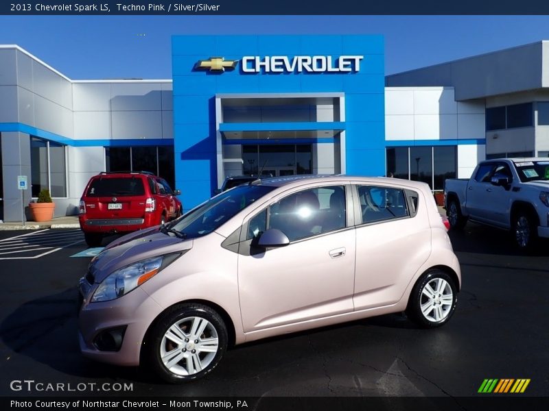 Techno Pink / Silver/Silver 2013 Chevrolet Spark LS