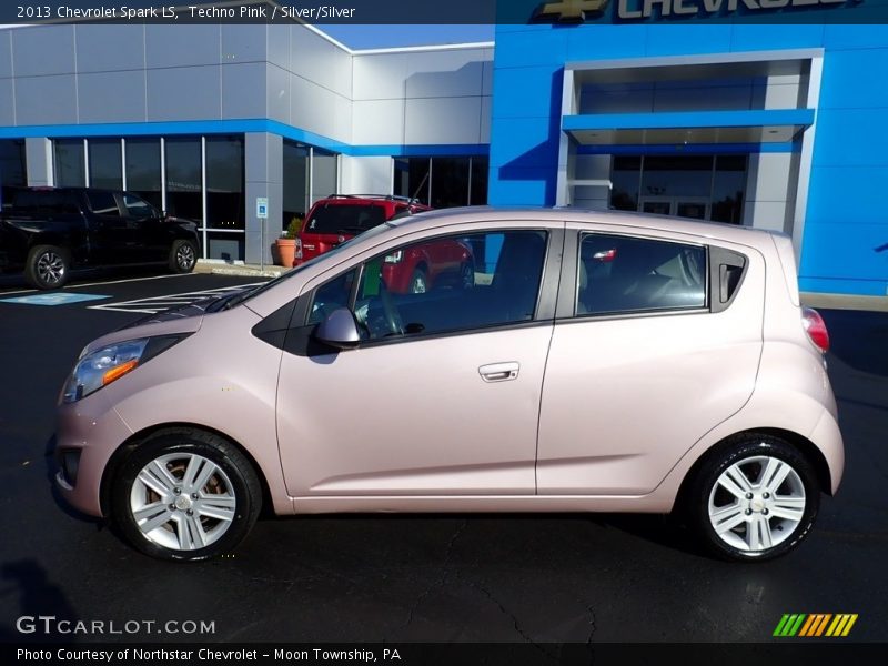 Techno Pink / Silver/Silver 2013 Chevrolet Spark LS
