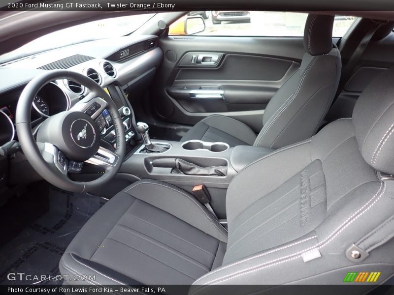 Front Seat of 2020 Mustang GT Fastback