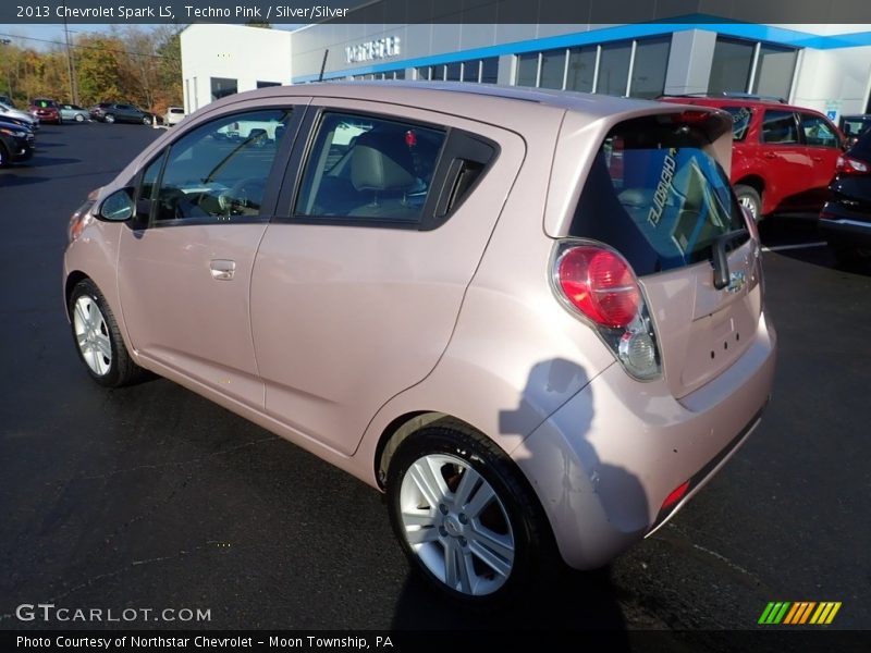 Techno Pink / Silver/Silver 2013 Chevrolet Spark LS