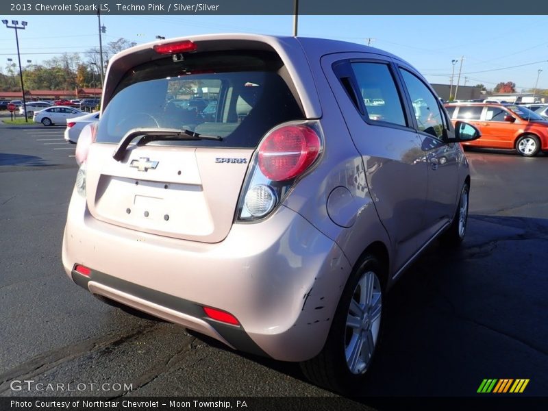 Techno Pink / Silver/Silver 2013 Chevrolet Spark LS