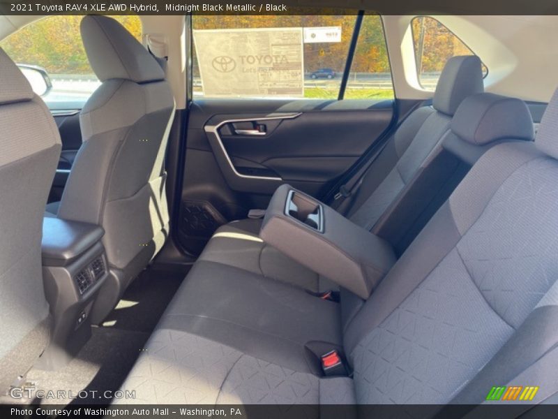 Midnight Black Metallic / Black 2021 Toyota RAV4 XLE AWD Hybrid