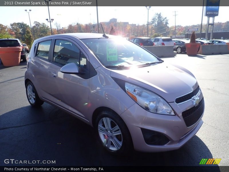 Techno Pink / Silver/Silver 2013 Chevrolet Spark LS