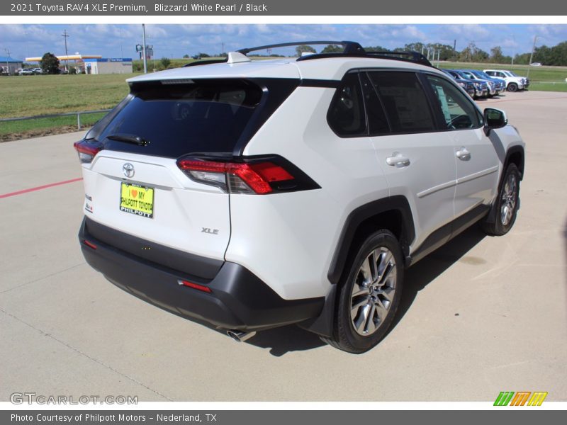 Blizzard White Pearl / Black 2021 Toyota RAV4 XLE Premium