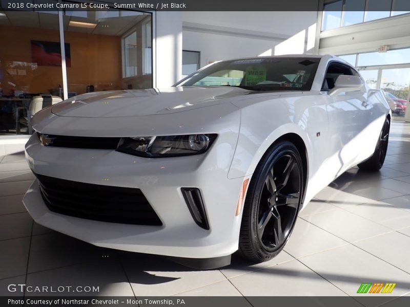 Summit White / Jet Black 2018 Chevrolet Camaro LS Coupe