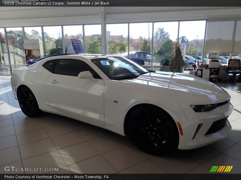 Summit White / Jet Black 2018 Chevrolet Camaro LS Coupe