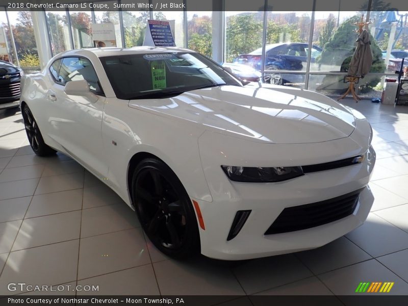 Summit White / Jet Black 2018 Chevrolet Camaro LS Coupe