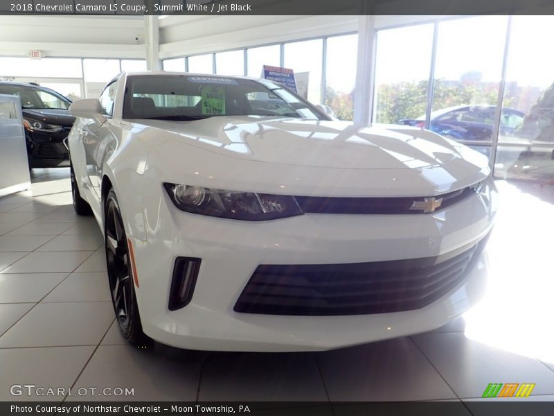 Summit White / Jet Black 2018 Chevrolet Camaro LS Coupe