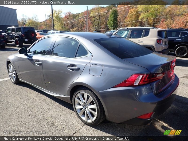 Nebula Gray Pearl / Black 2014 Lexus IS 250 AWD