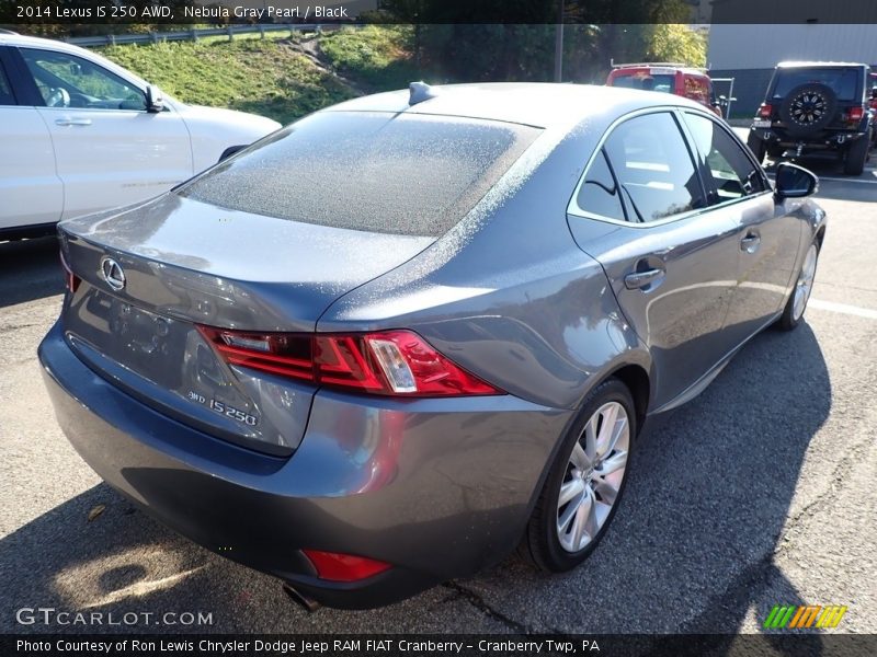 Nebula Gray Pearl / Black 2014 Lexus IS 250 AWD