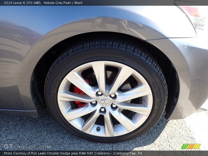 Nebula Gray Pearl / Black 2014 Lexus IS 250 AWD