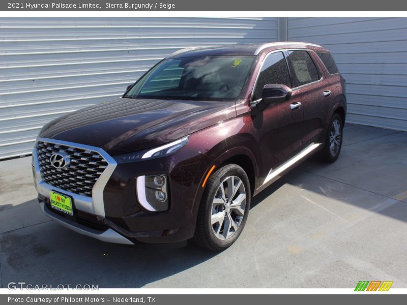 Sierra Burgundy / Beige 2021 Hyundai Palisade Limited