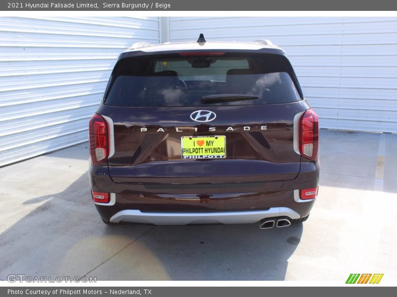 Sierra Burgundy / Beige 2021 Hyundai Palisade Limited