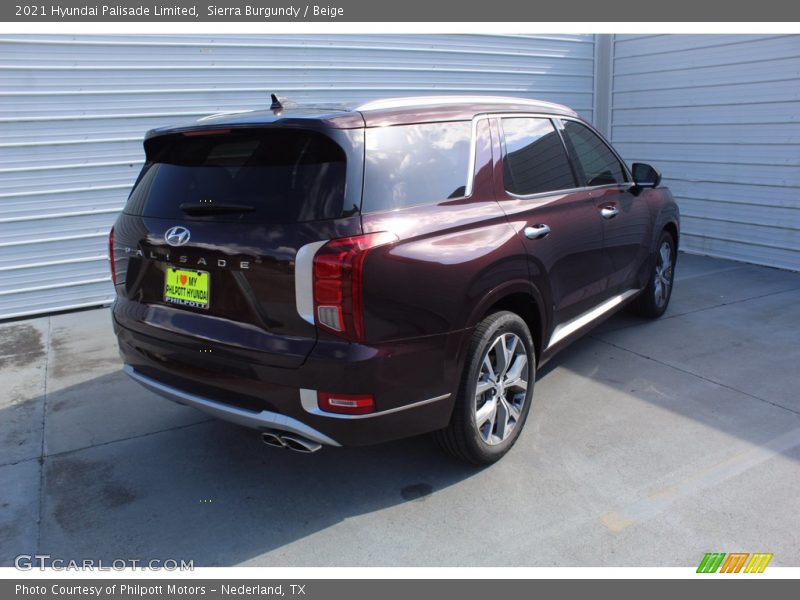 Sierra Burgundy / Beige 2021 Hyundai Palisade Limited