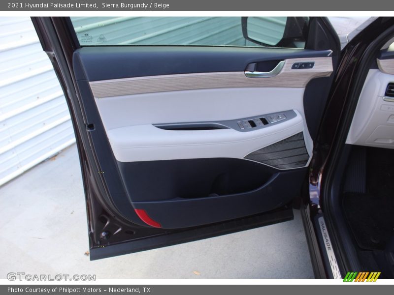 Sierra Burgundy / Beige 2021 Hyundai Palisade Limited