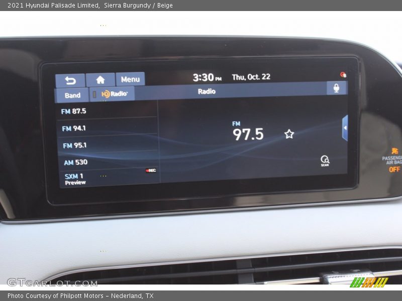 Sierra Burgundy / Beige 2021 Hyundai Palisade Limited