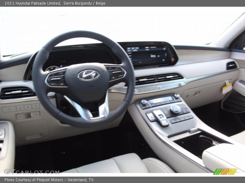 Sierra Burgundy / Beige 2021 Hyundai Palisade Limited