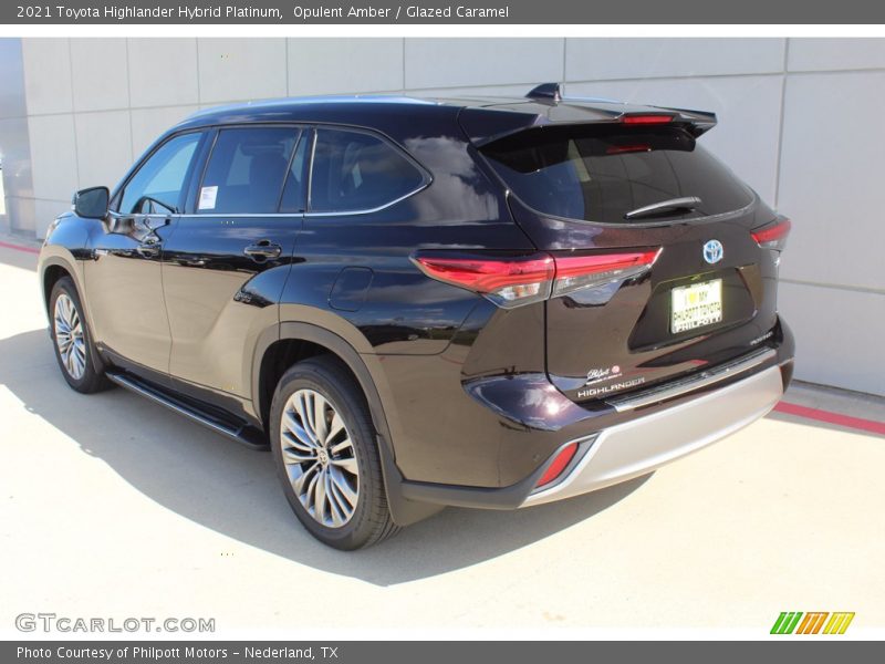 Opulent Amber / Glazed Caramel 2021 Toyota Highlander Hybrid Platinum