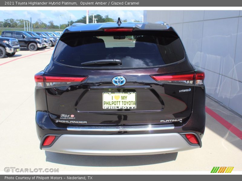 Opulent Amber / Glazed Caramel 2021 Toyota Highlander Hybrid Platinum