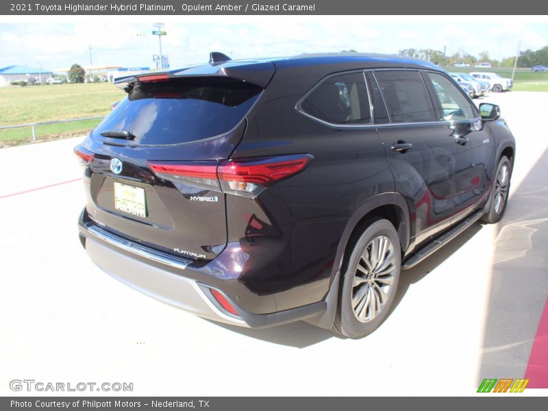 Opulent Amber / Glazed Caramel 2021 Toyota Highlander Hybrid Platinum