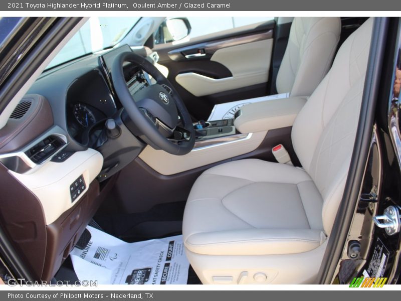 Opulent Amber / Glazed Caramel 2021 Toyota Highlander Hybrid Platinum