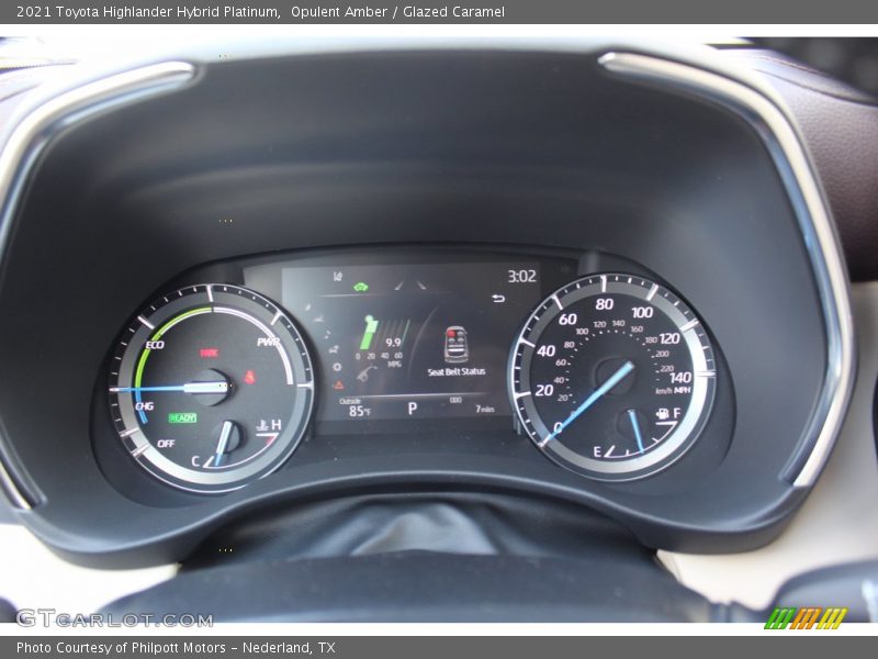 Opulent Amber / Glazed Caramel 2021 Toyota Highlander Hybrid Platinum