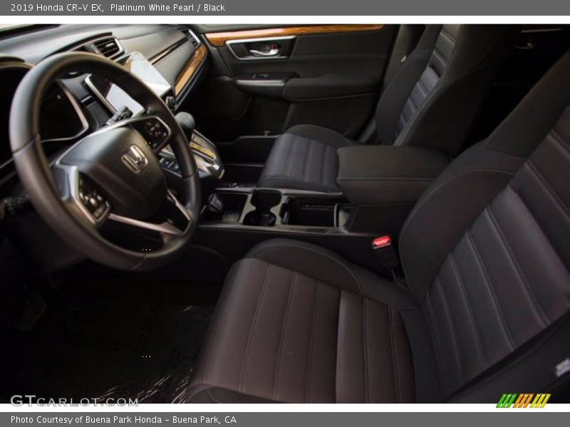 Platinum White Pearl / Black 2019 Honda CR-V EX