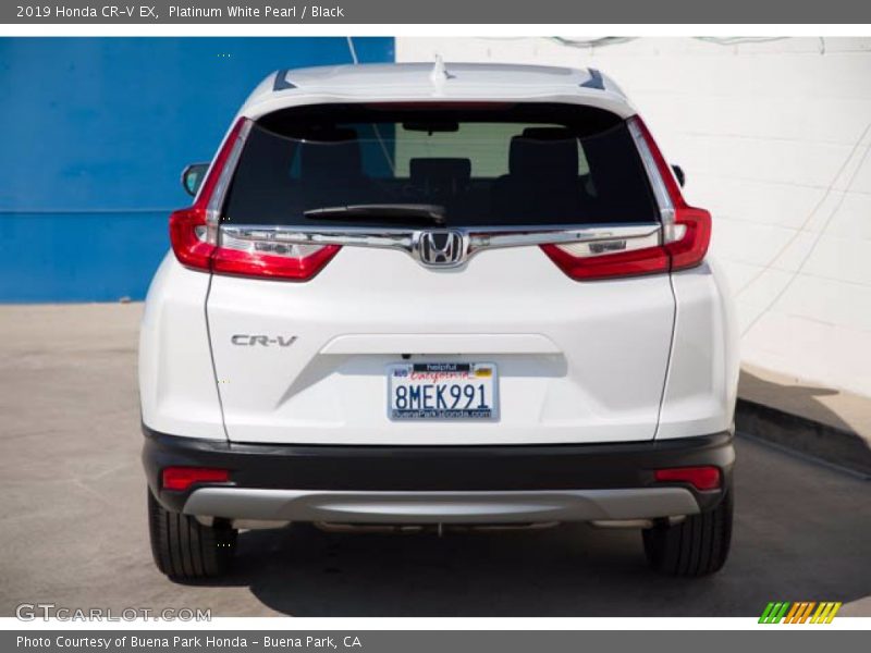 Platinum White Pearl / Black 2019 Honda CR-V EX