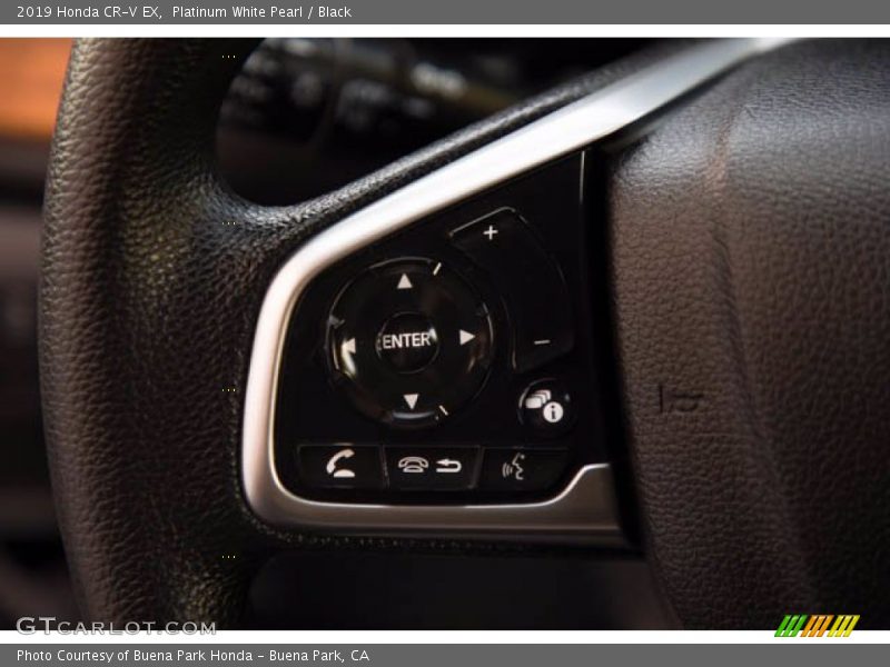 Platinum White Pearl / Black 2019 Honda CR-V EX