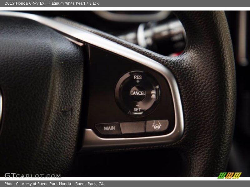 Platinum White Pearl / Black 2019 Honda CR-V EX